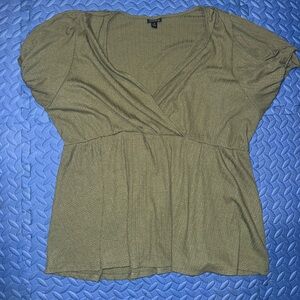 Torrid Olive Green Blouse